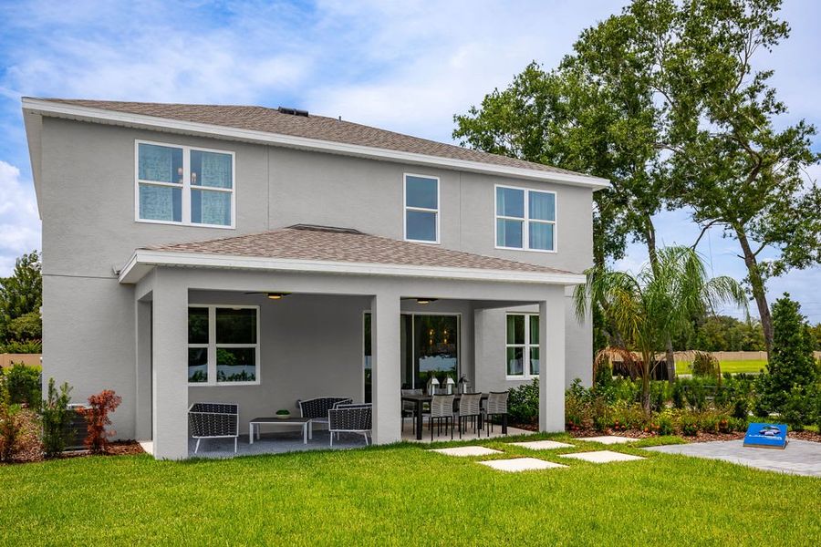 Back Patio | Newcastle | Harrell Oaks in Orlando, FL | Landsea Homes