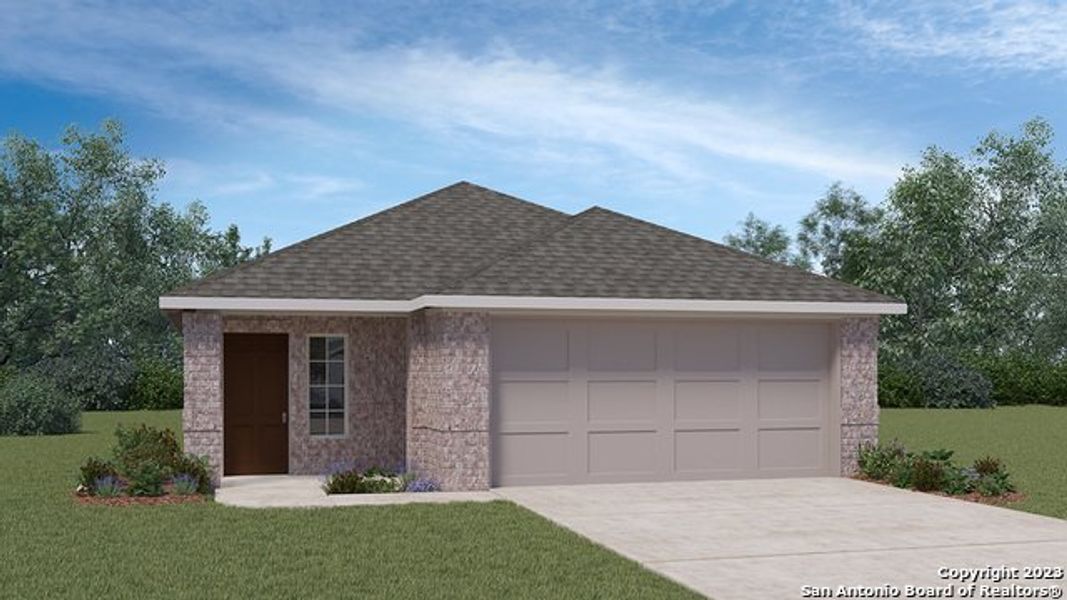 New construction Single-Family house 15531 Cardamom Cove, Von Ormy, TX 78073 THE BROOKE- photo