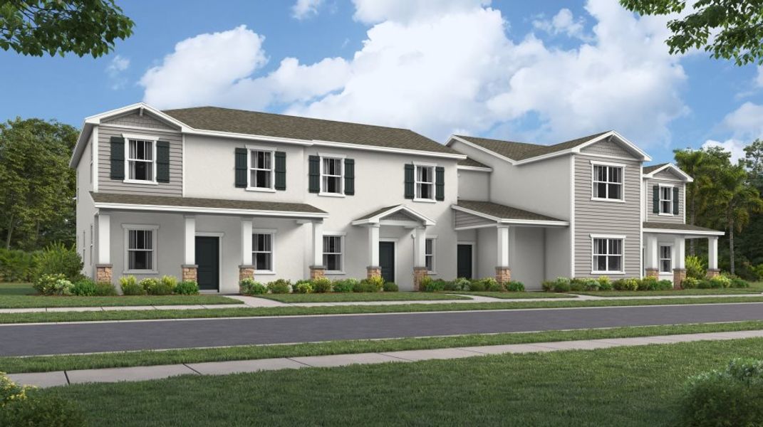 New construction Townhouse house 6141 Blissful Street, Clermont, FL 34714 Landcaster- photo