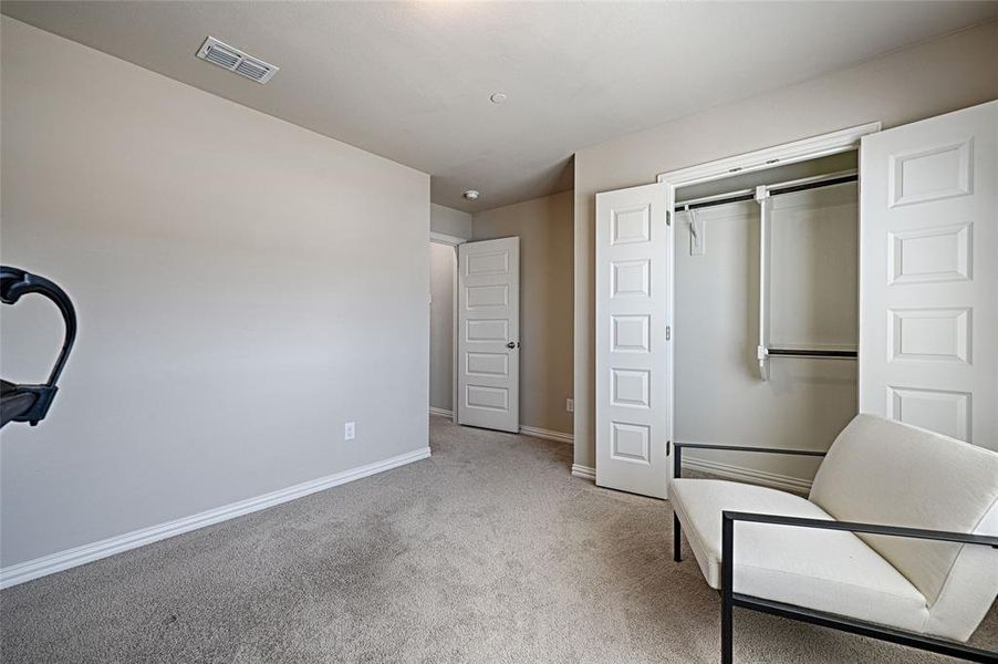 Bedroom 4 upstairs with plush carpet