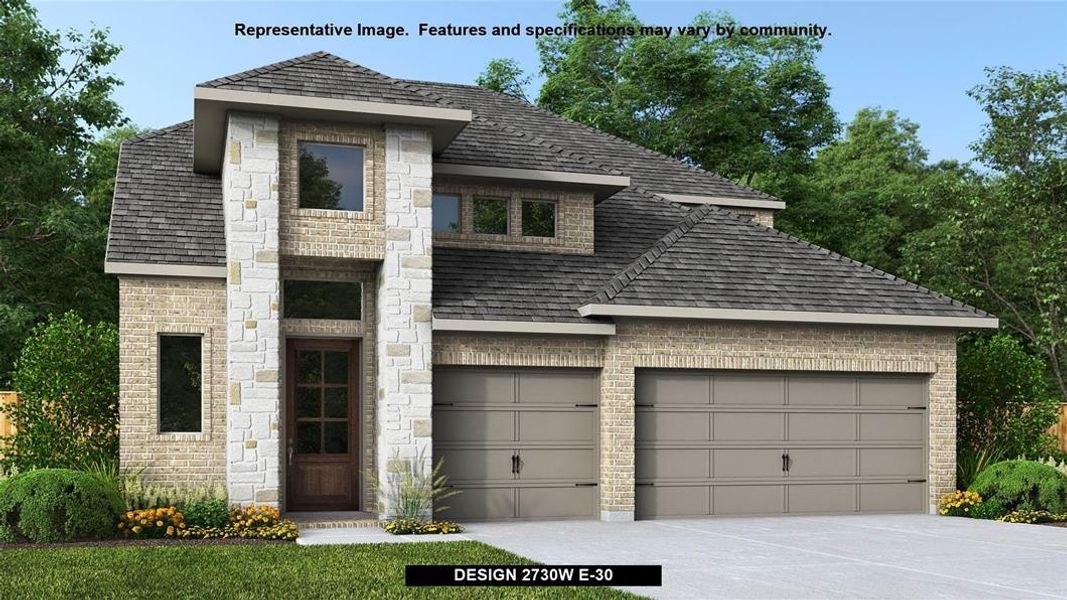 New construction Single-Family house Design 2730W, 200 Barton Oak Trail, Georgetown, TX 78628 - photo