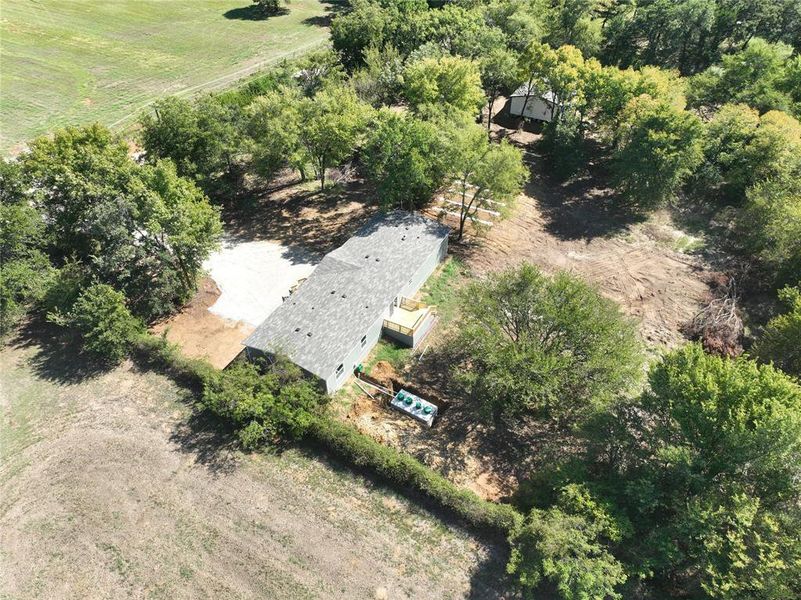 Bird's eye view with a rural view