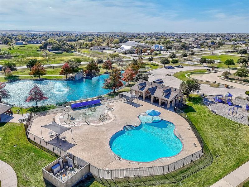 View of pool