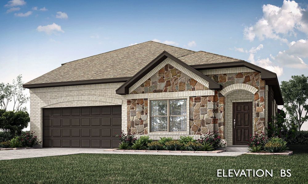 Elevation BS. Willow II New Home in Lavon, TX