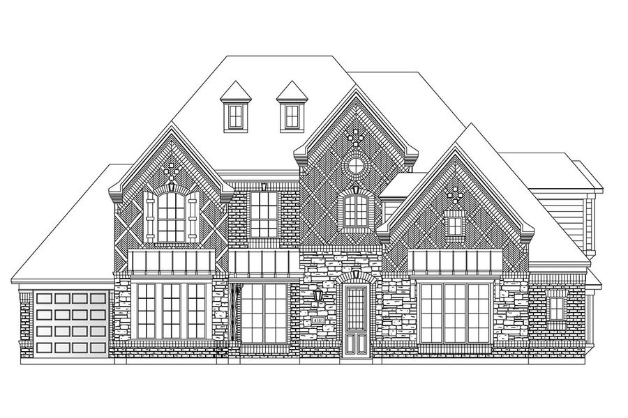 New construction Single-Family house Hartford 3 Car Garage at SP, 2409 Elmhurst, Mansfield, TX 76063 - photo