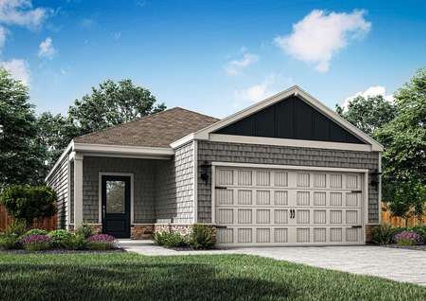 New construction Single-Family house Dogwood, 8003 Alpine Bearberry Drive, Houston, TX 77016 - photo