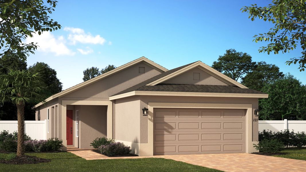 Elevation 2 | Delray | Eagletail Landings | New Homes In Leesburg, FL | Landsea Homes