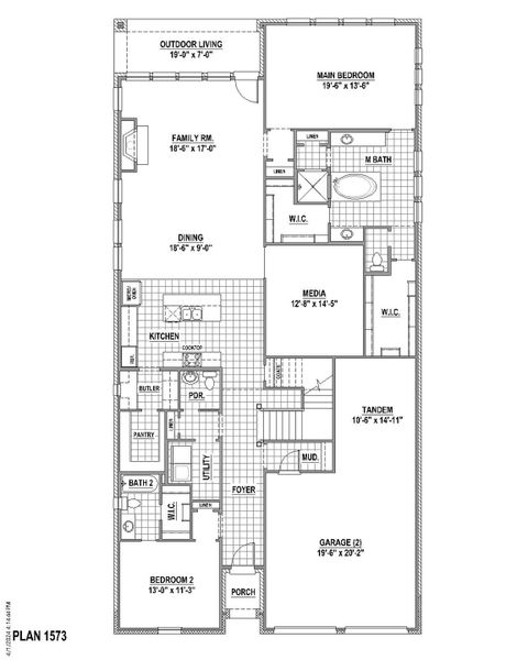 Plan 1573 1st Floor