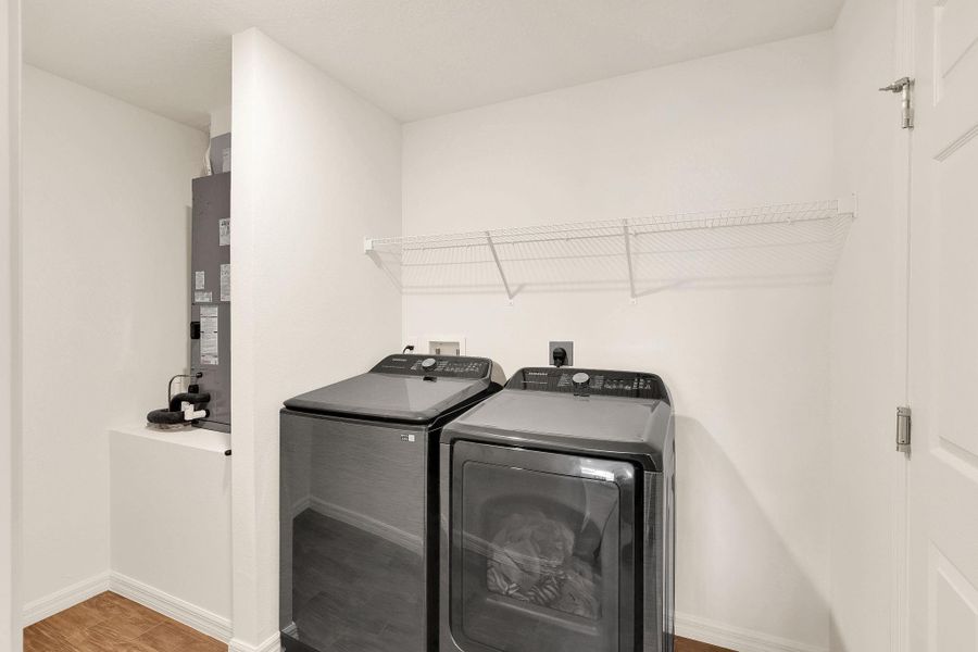 Separate laundry room