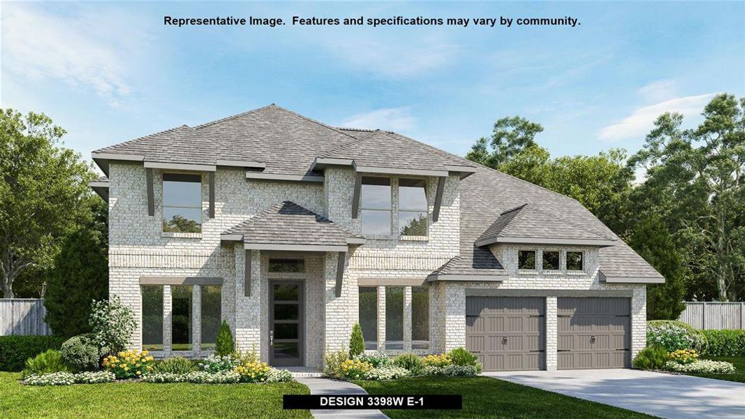 New construction Single-Family house Design 3398W, 405 Coyote Creek Way, Kyle, TX 78640 - photo