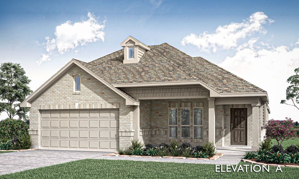 Elevation A. Dogwood III New Home in Forney, TX