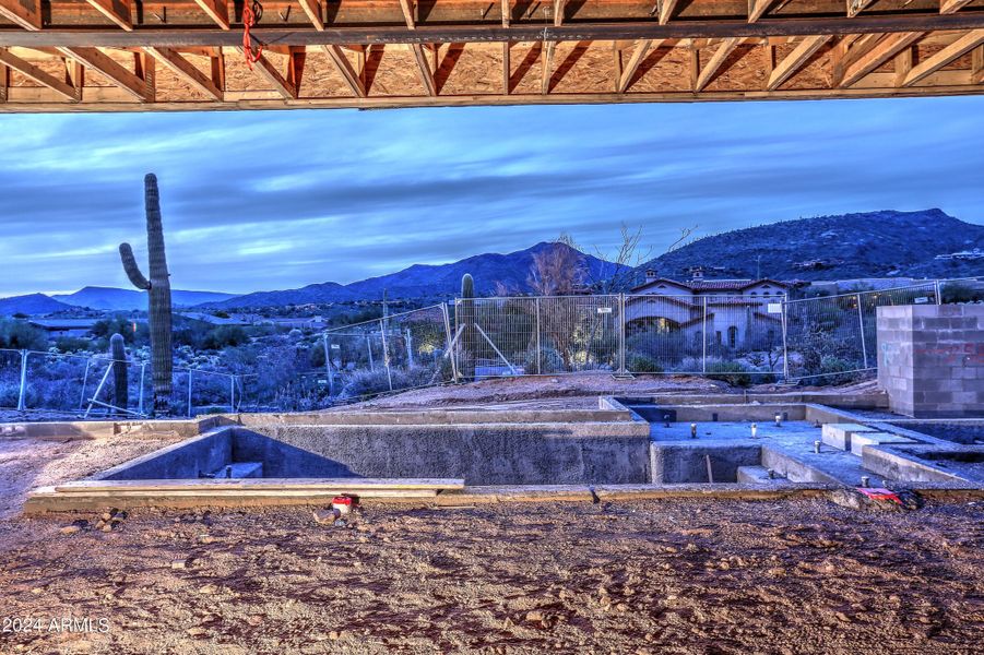 Night-Expansive Covered Patio View