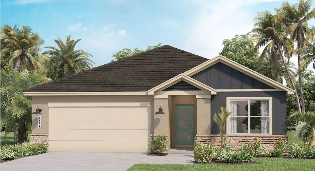 New construction Single-Family house Aria Modern, 645 Talisi Loop, Saint Cloud, FL 34771 - photo