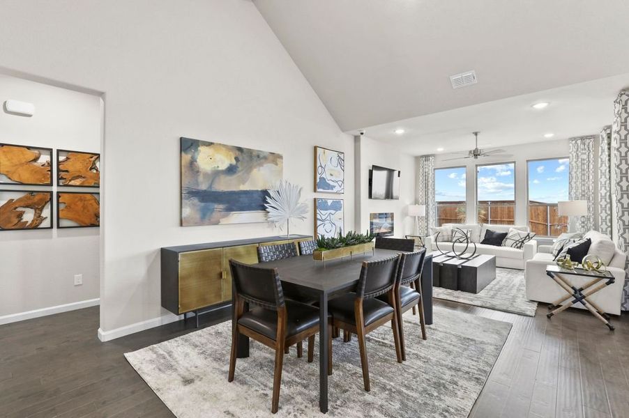 Dining Room in the Wimbledon home plan by Trophy Signature Homes – REPRESENTATIVE PHOTO