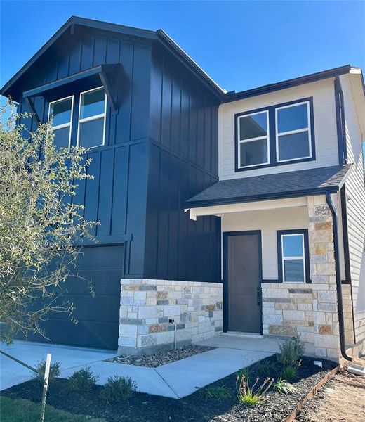 New construction Townhouse house 8505 Wellspring Loop, Round Rock, TX 78665 Plan H- photo