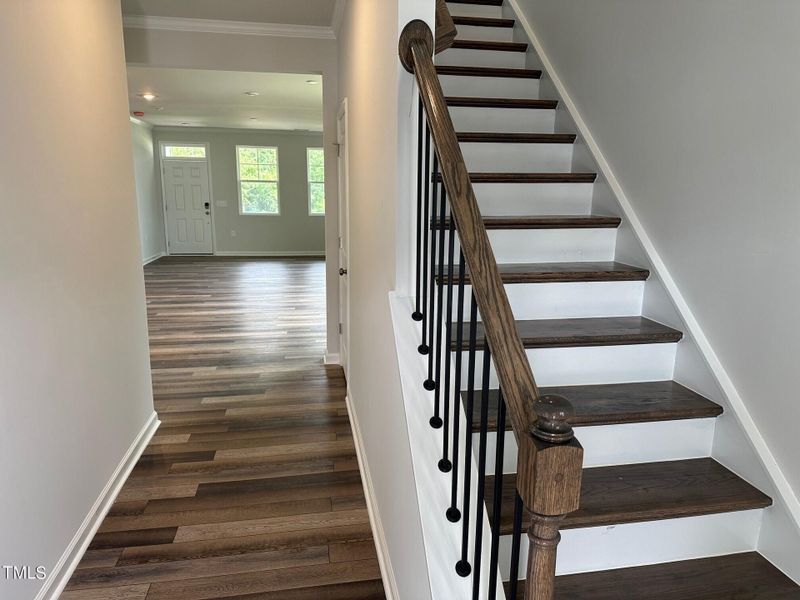 Hardwood stairs