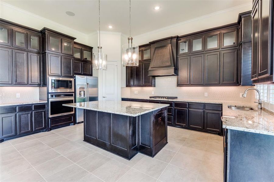 Tons of counter space in this spectacular kitchen!