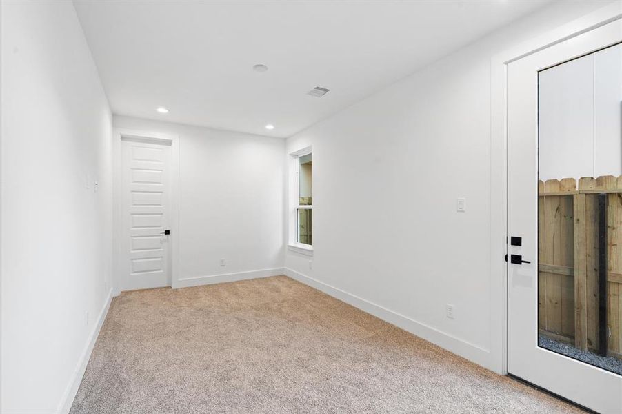 First floor bedroom - carpet can be upgraded to hardwood