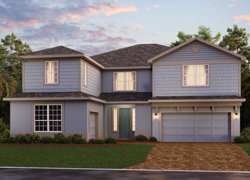 Elevation 3 with Optional Siding | Palmer | New Homes in Florida | Landsea Homes