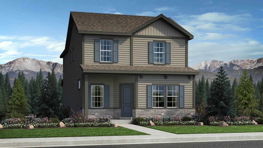New construction Single-Family house The Greenbriar, 28309 East 8th Place, Watkins, CO 80137 - photo