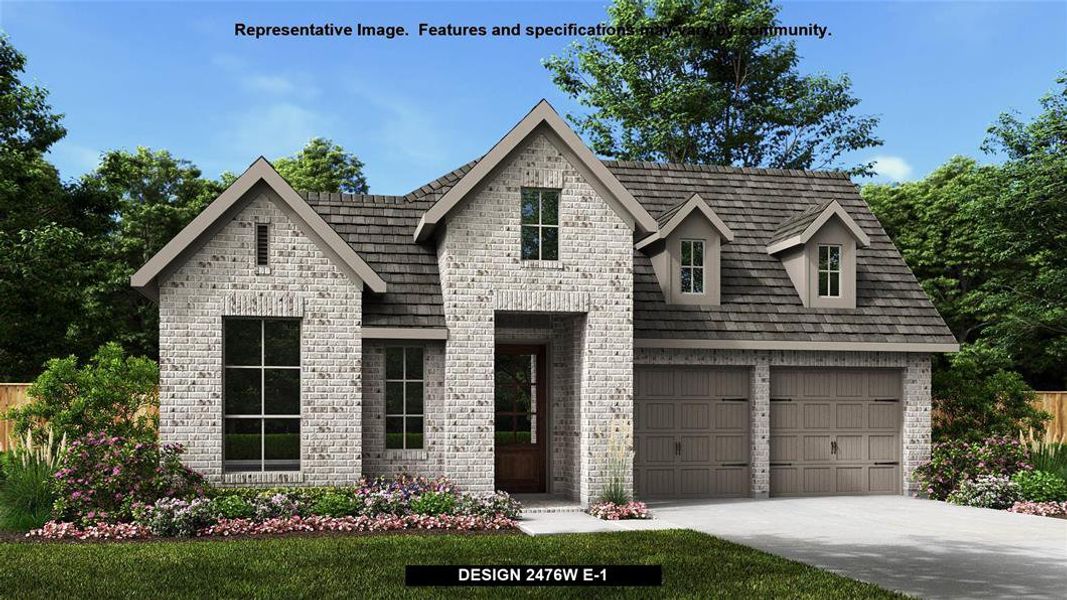 New construction Single-Family house Design 2476W, 309 Langhorne Bend, Liberty Hill, TX 78642 - photo