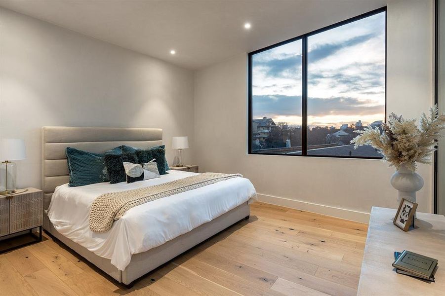 Primary Bedroom with Downtown Views
