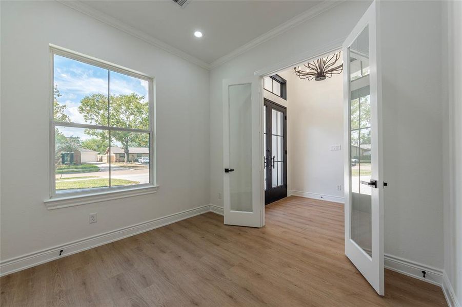 Home office/Study with French doors