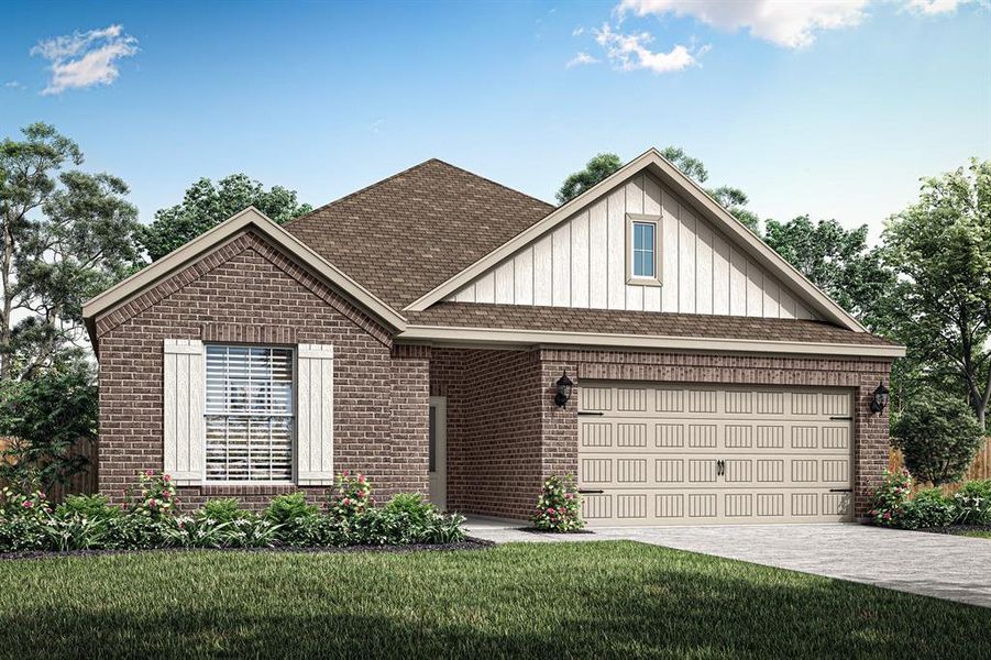 The Oak Plan by LGI Homes features 4 Bedrooms, 2 Bathrooms and a fantastic open floor plan design!