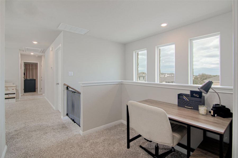 upstairs office nook