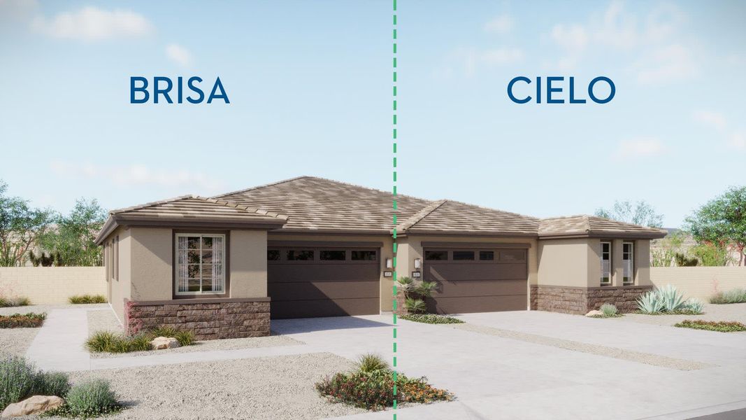 Prairie Elevation – Duplex | Mira Vista at Victory in Buckeye, AZ by Landsea Homes