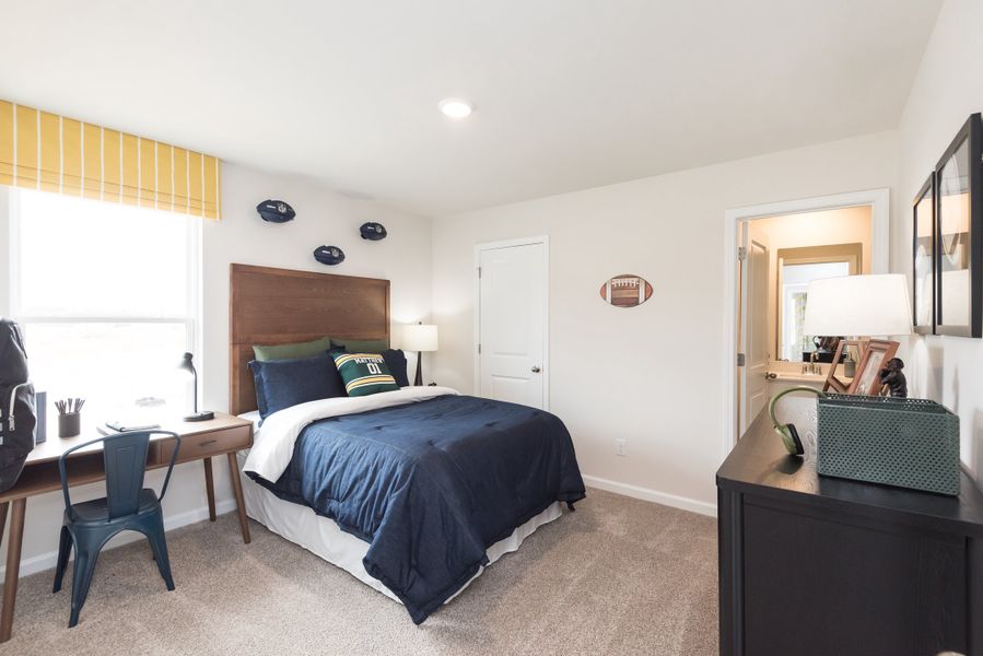 The Taylorsville floorplan features four secondary bedrooms.