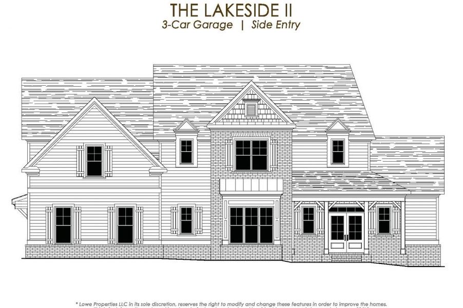 New construction Single-Family house LAKESIDE II W/SIDE ENTRY 3-CAR GARAGE, 5509 Castaway Place, Gainesville, GA 30506 - photo