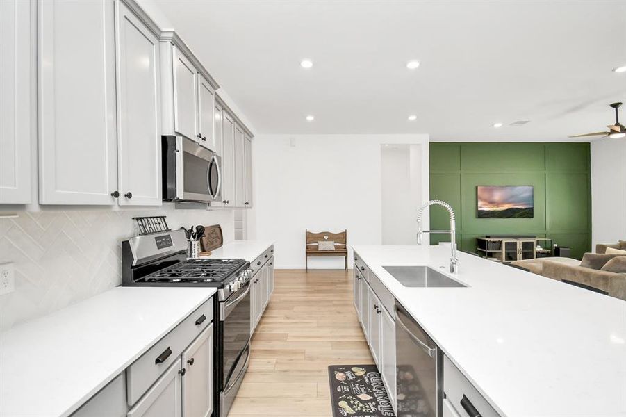 Kitchen island with sink