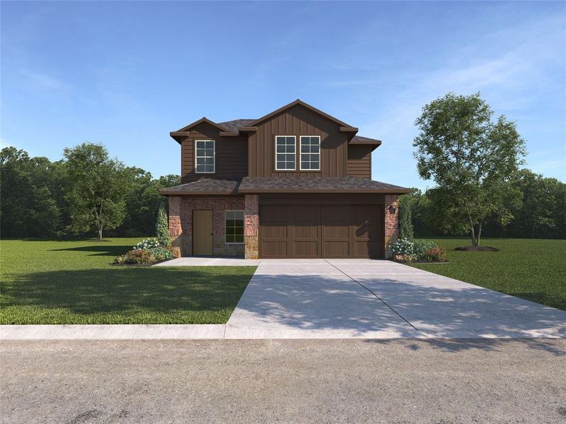 New construction Single-Family house 13516 Stage Coach Lane, Cresson, TX 76035 FLORENCE- photo
