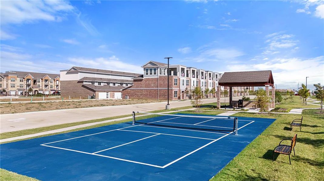 Community pickleball court