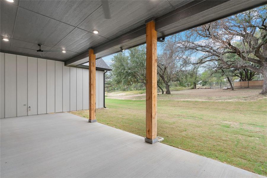 View of patio