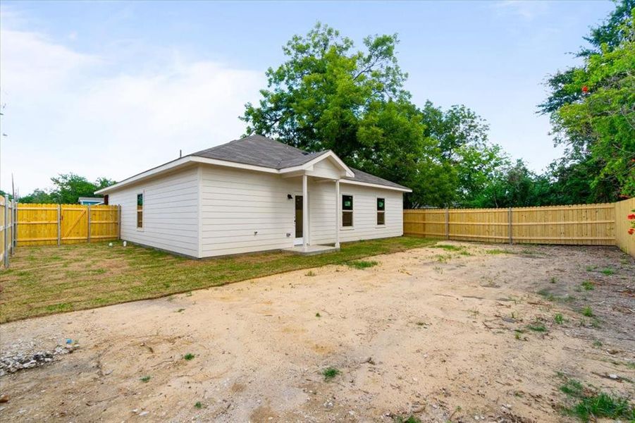 View of rear view of property