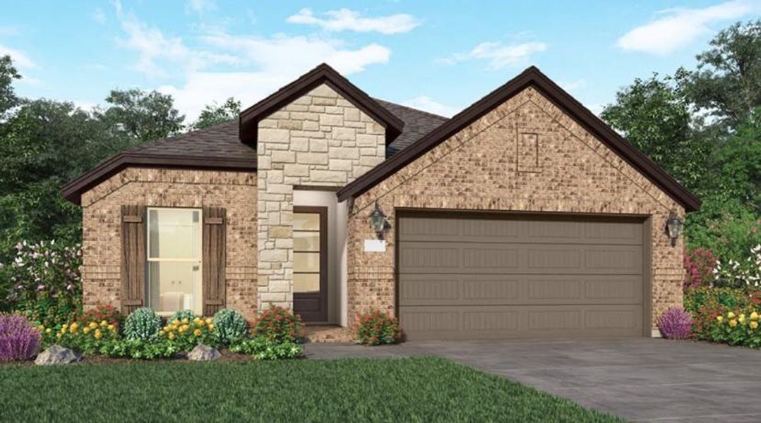 New construction Single-Family house 16230 Tifton Meadow Trail, Hockley, TX 77447 Beckham- photo