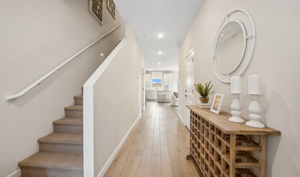 Foyer with stairs to the 2nd floor