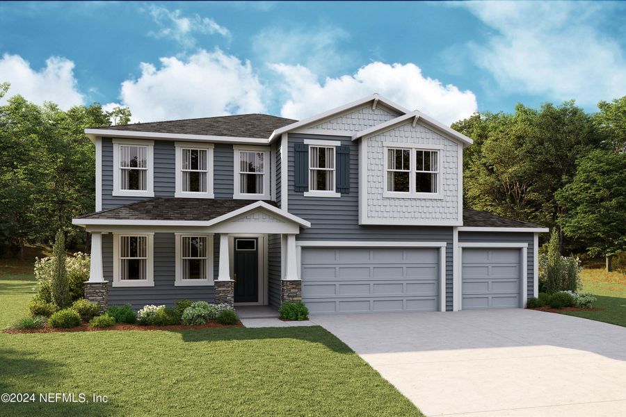 New construction Single-Family house 10596 Melody Meadows Road, Jacksonville, FL 32257 Reed- photo