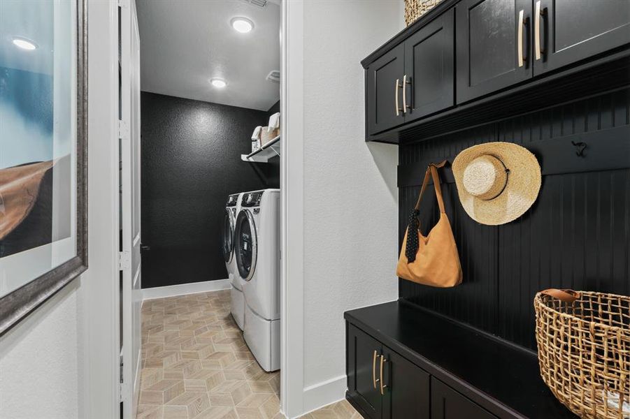 Mudroom looking into the utility room