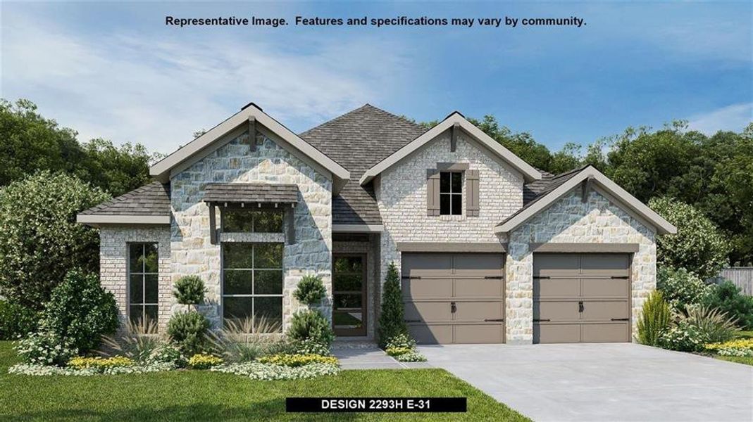 New construction Single-Family house 526 Prickly Poppy Loop, Kyle, TX 78640 Design 2293H- photo