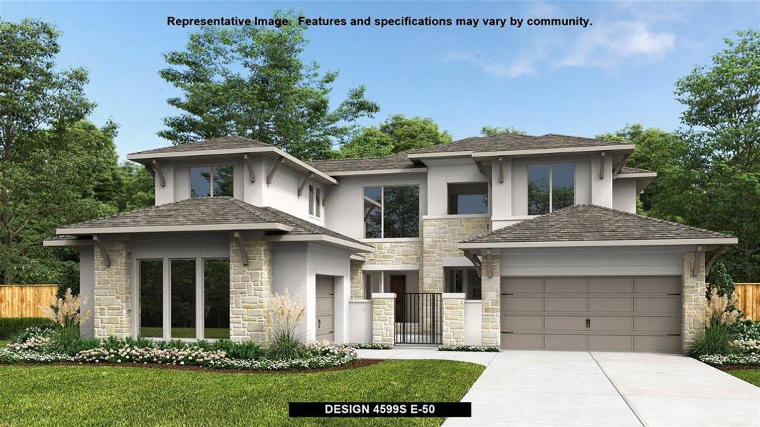 New construction Single-Family house Design 4599S, 1105 Joe Carson Drive, Leander, TX 78641 - photo