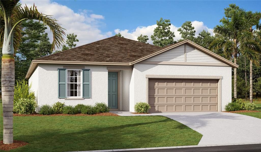 New construction Single-Family house 3321 Chicory Street, Lake Hamilton, FL 33851 Slate- photo