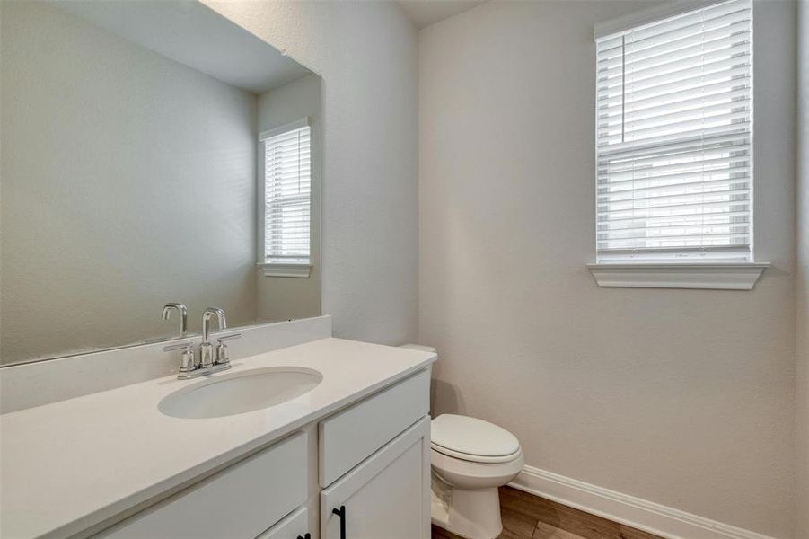 Powder room on main level