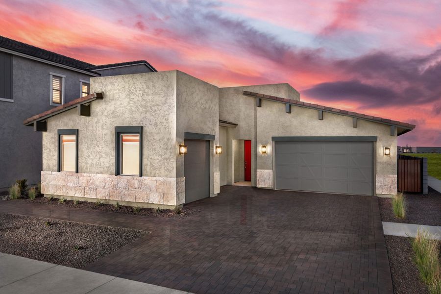 Mid Century Modern Elevation | Florentine | Harvest at Citrus Park | New Homes in Goodyear, AZ | Landsea Homes