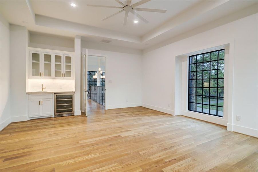 Previous game room completed by Arch Angelo Homes, LLC.  Gameroom