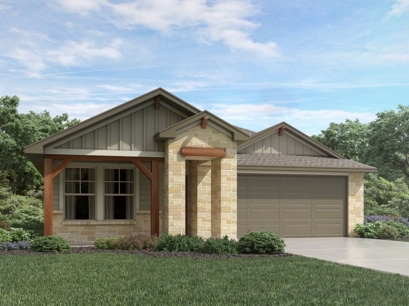 New construction Single-Family house 2875 Mill Run Bend, Round Rock, TX 78665 The Briscoe (820)- photo