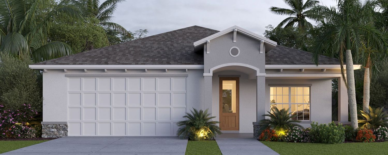 New construction Single-Family house Villa Pisani (2-car), 851 Vantage Street Southeast, Palm Bay, FL 32909 - photo