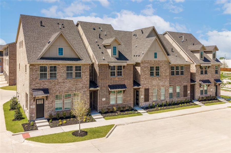 New construction Townhouse house 357 Blackthorne, Plano, TX 75074 Watercolor- photo